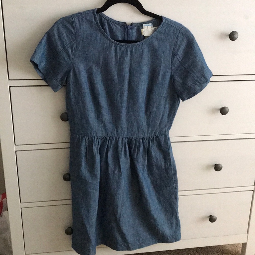 Madewell songbird chambray dress